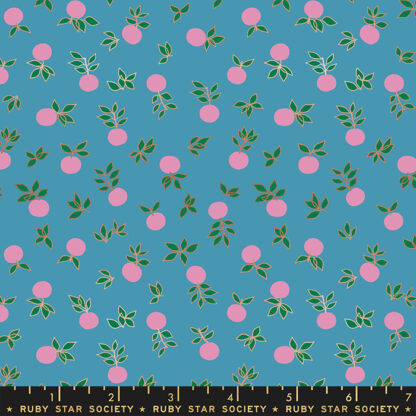 Stay Gold Blossom in Vintage Blue RS-0024-17M