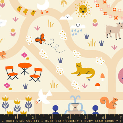 Woodland Park Garden Map in Parchment RS-1080-11