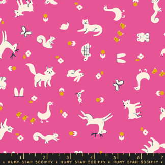 Woodland Park Menagerie in Raspberry RS-1081-15