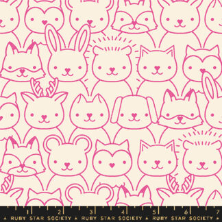 Woodland Park Sup Animals in Raspberry RS-1082-13