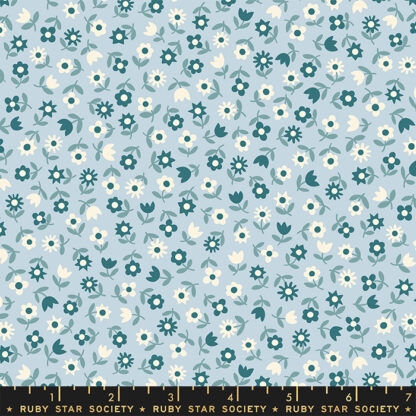 Picture Book Picture Book Floral in Water Blue RS-3072-15