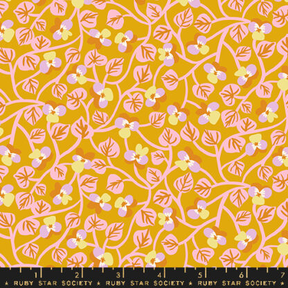 Bird is the Word Pansy in Goldenrod RS-3079-13
