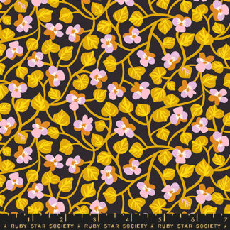 Bird is the Word Pansy in Soft Black RS-3079-16