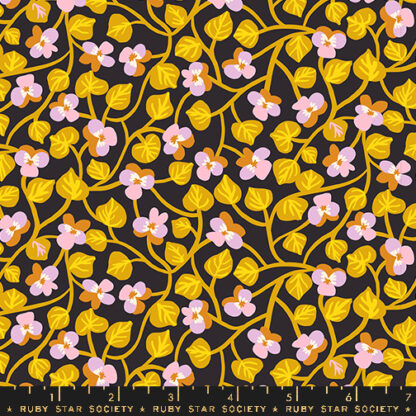 Bird is the Word Pansy in Soft Black RS-3079-16