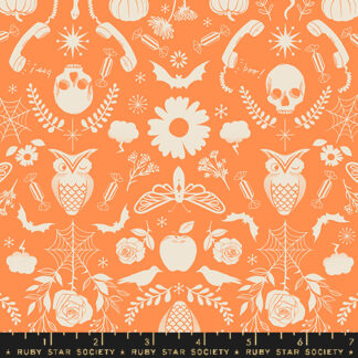 Good Spirits Creepy Damask in Pumpkin RS-5138-14