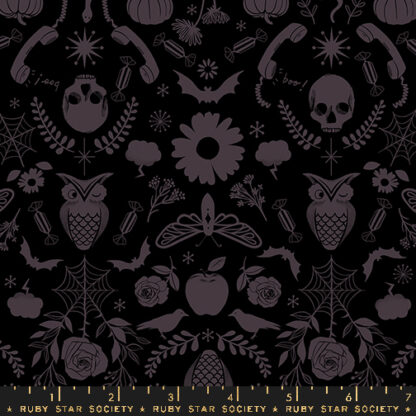 Good Spirits Creepy Damask in Black RS-5138-16