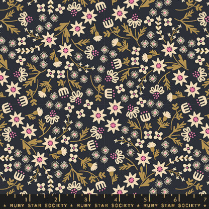 Favorite Flowers Inflorescence in Soft Black RS-5146-15