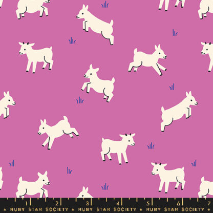 Animal Animal Baby Goats in Heliotrope RS-5166-12