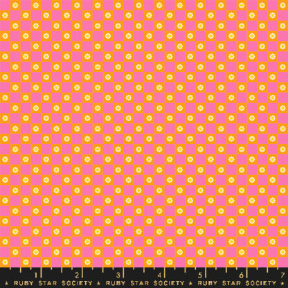 Animal Animal Flower Check in Orange RS-5169-13