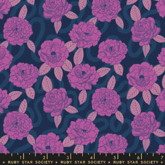 Verbena Peonies in Navy RS-6031-13
