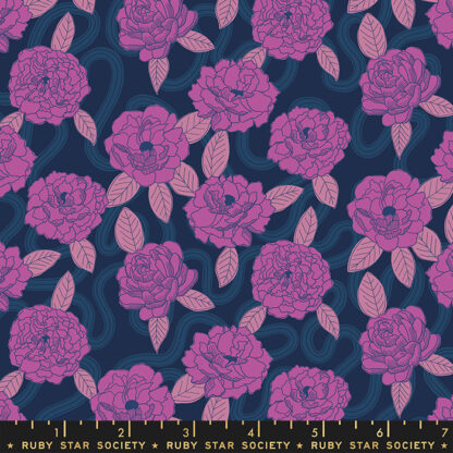 Verbena Peonies in Navy RS-6031-13