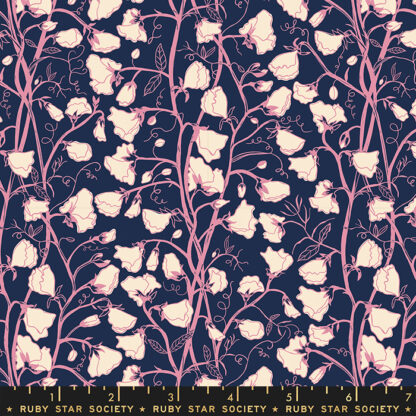 Verbena Sweet Peas in Navy RS-6033-14