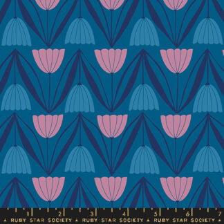 Endpaper Tulips in Blue Raspberry RS-6043-16