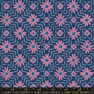 Endpaper Floral Endpaper in Bluebell RS-6044-17