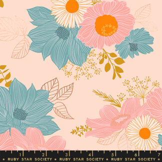 Elixir Salon Floral in Peach Cream RS-0037-11M