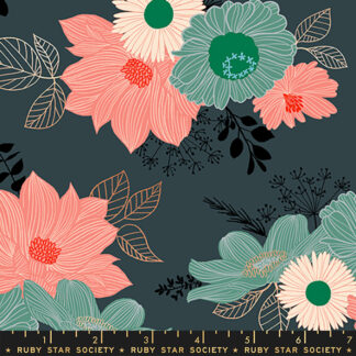 Elixir Salon Floral in Smoke RS-0037-15M