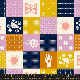 Sugar Maple Songbird Patchwork in Navy RS-4089-12