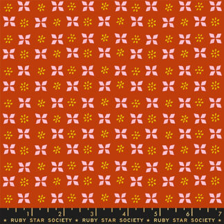 Sugar Maple Block Print in Cayenne RS-4092-16