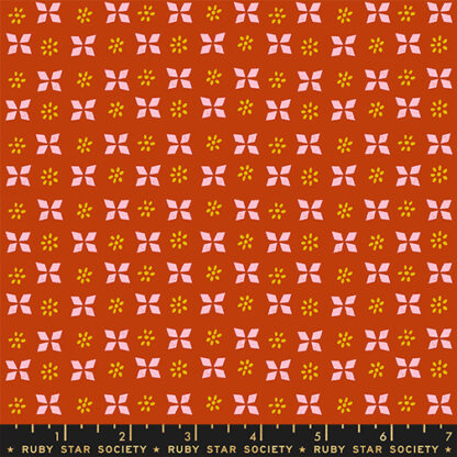 Sugar Maple Block Print in Cayenne RS-4092-16