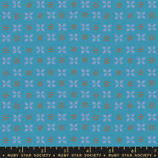 Sugar Maple Block Print in Vintage Blue RS-4092-17