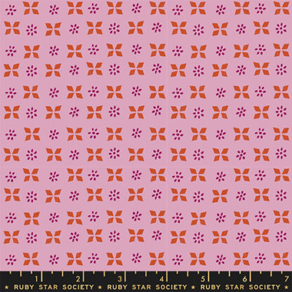 Sugar Maple Block Print in Dark Peony RS-4092-20