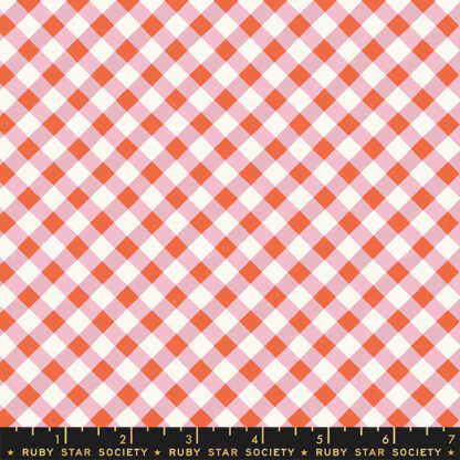 Food Group Painted Gingham in Kiss RS-5044-13