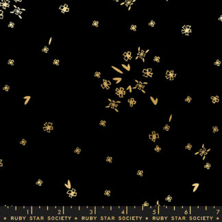 First Light Tiny Flowers in Black RS-5045-13M