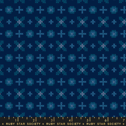 Winterglow Cross Stitch in Navy RS-5111-14