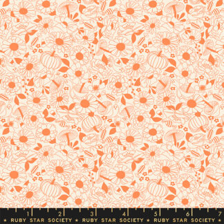 Tiny Frights Halloween Floral in Pumpkin RS-5117-12
