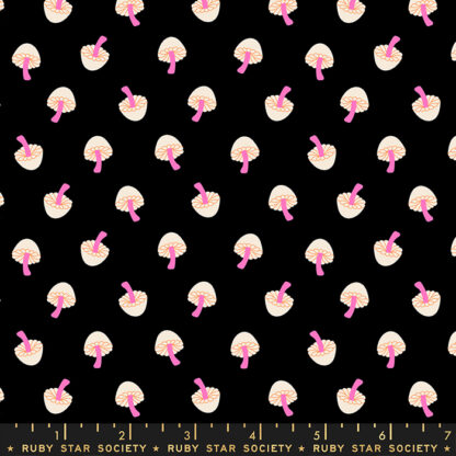 Tiny Frights Tiny Mushrooms in Black RS-5118-15