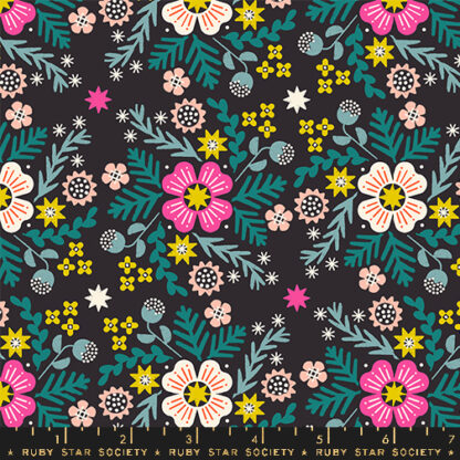 Pivot Wildflower in Soft Black RS-1073-16