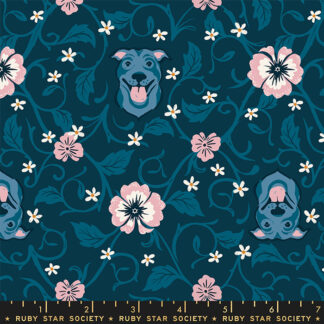 Dog Park Pitbull in Teal Navy RS-2095-14