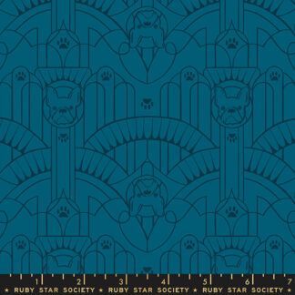 Dog Park Deco Pup in Teal RS-2097-15