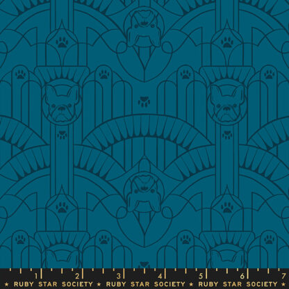 Dog Park Deco Pup in Teal RS-2097-15