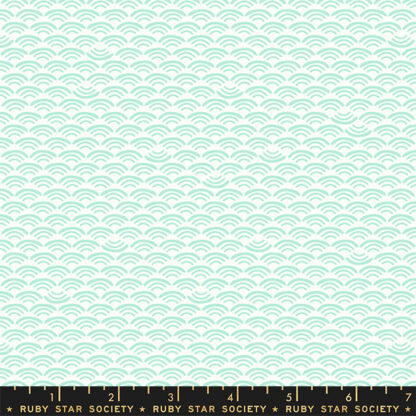 Koi Pond Smile and Wave in Mint RS-1042-19