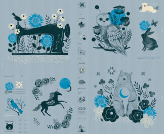Crescent Panel in Soft Blue RS-2001-14