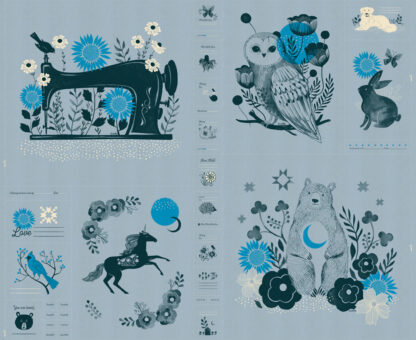 Crescent Panel in Soft Blue RS-2001-14
