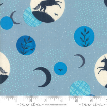 Crescent Unicorn Moon in Soft Blue RS-2003-14