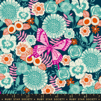 Backyard Butterfly Garden in Teal RS-2085-15