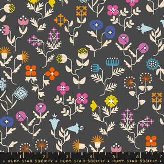 Salutations Forget Me Not in Soft Black RS-1092-17