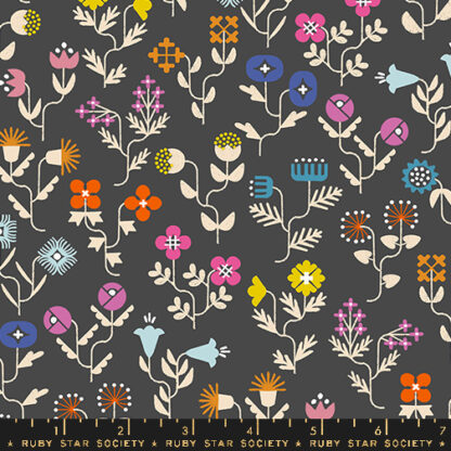 Salutations Forget Me Not in Soft Black RS-1092-17