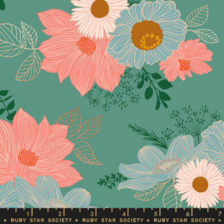 Elixir Salon Floral in Watercress RS-0037-13M