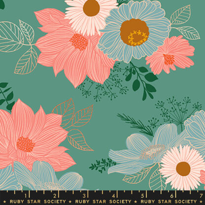 Elixir Salon Floral in Watercress RS-0037-13M