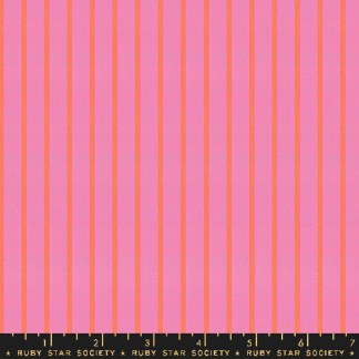 Ooh Lucky Lucky Warp & Weft Apron Stripe in Bright Pink RS-4123-13