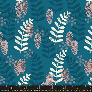 Reimagined Landscapes Fern Dell in Teal RS-6051-15