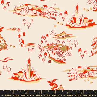 Fireglow Mountain Town in Dark Ruby RS-2133-11M
