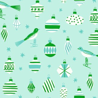 Merry Happy Baubles in Mint RS-3098-14